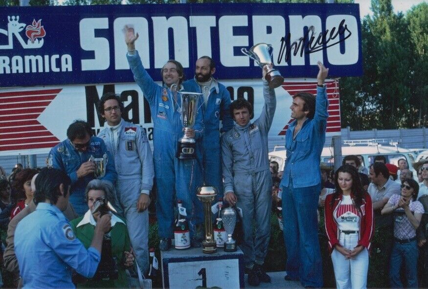 Henri Pescarolo Hand Signed 12x8 Photo Poster painting Le Mans Autograph Matra Sports 2