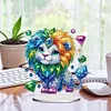 DIY Lion Acrylic Diamond Painting Desktop Ornaments