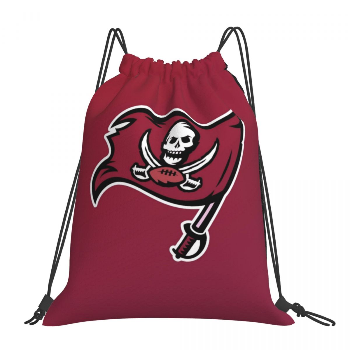 Tampa Bay Buccaneers Artistic Logo Foldable Sports Gym Drawstring Bag