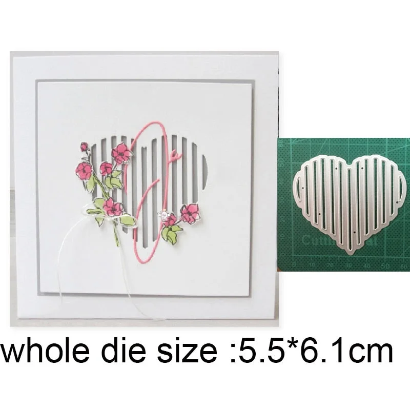 2021 New Craft Dies Heart Frame Metal Cutting Dies Cut Die Mold Decoration Scrapbook Dies Knife Mould Blade Punch Stencils Dies