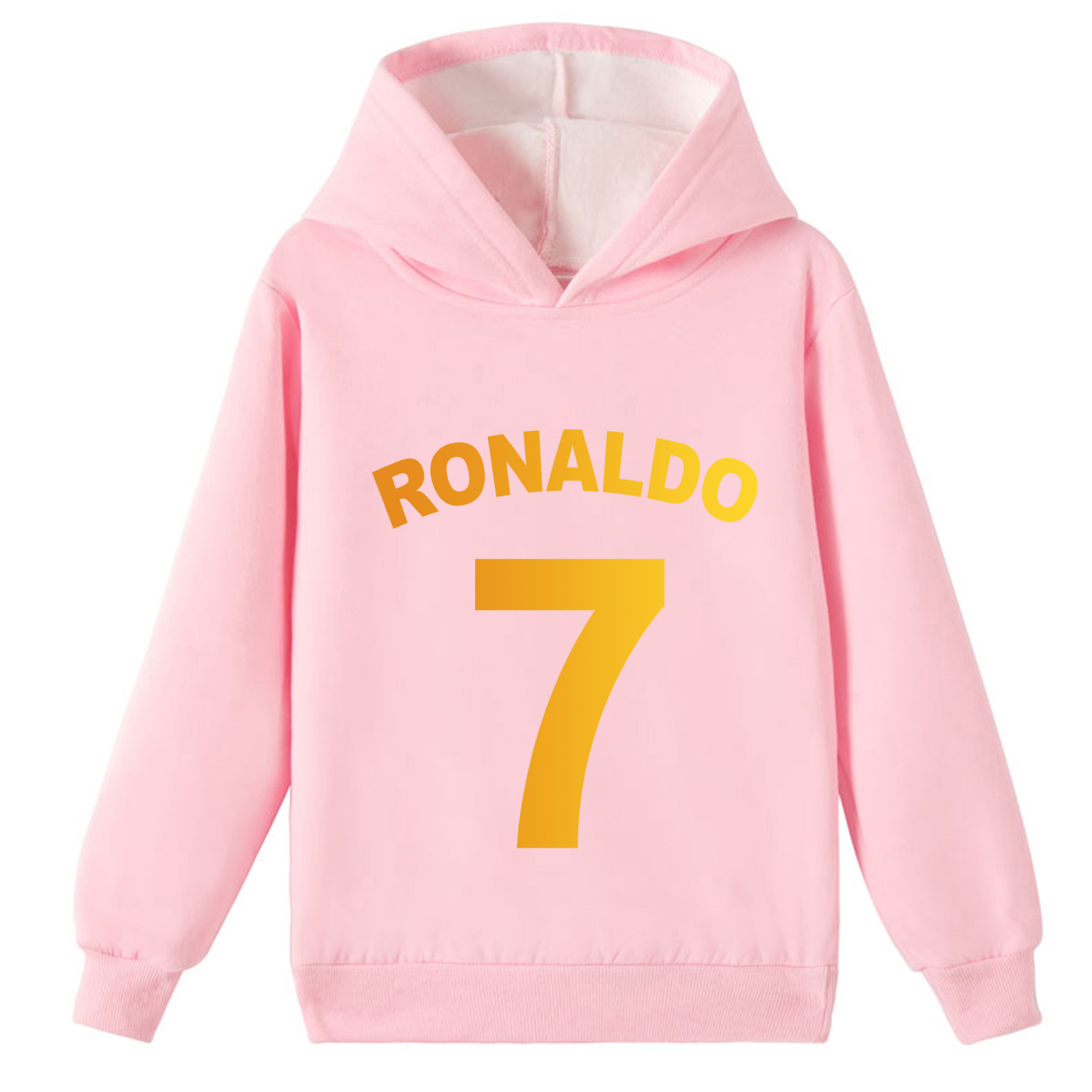 Mayoulove Cristiano Ronaldo Fleece Hoodie for Kids - Unisex, Stylish and Comfortable, Perfect for Boys and Girls-Mayoulove