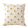 Linen Floral Embroidery Home Living Creative Cushion Pillow Cover