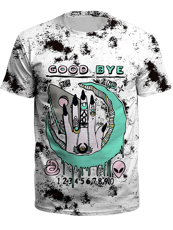 Alien 3d Printed Round Neck Loose T-shirt