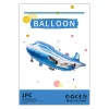 10PCS Public Transit Truck Car Plane Aluminum Film Balloons Kids Birthday Party Celebration Decors