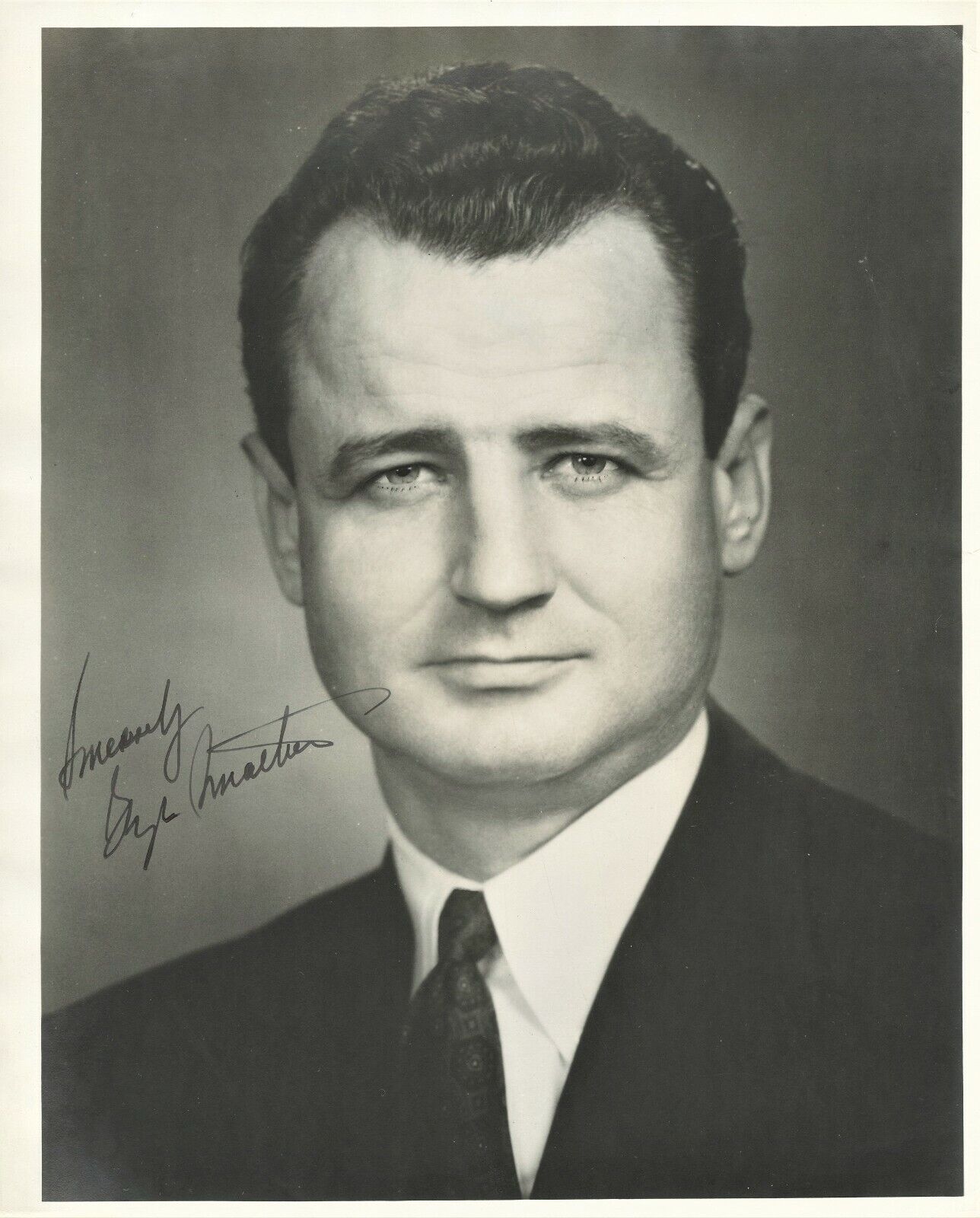 Florida Senator GEORGE A. SMATHERS Signed Photo Poster painting