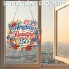 4Pcs Diamond Painting 250th Anniversary of the US Window Pendants Suncatcher Hanging Kits for Home Porch Farmhouse