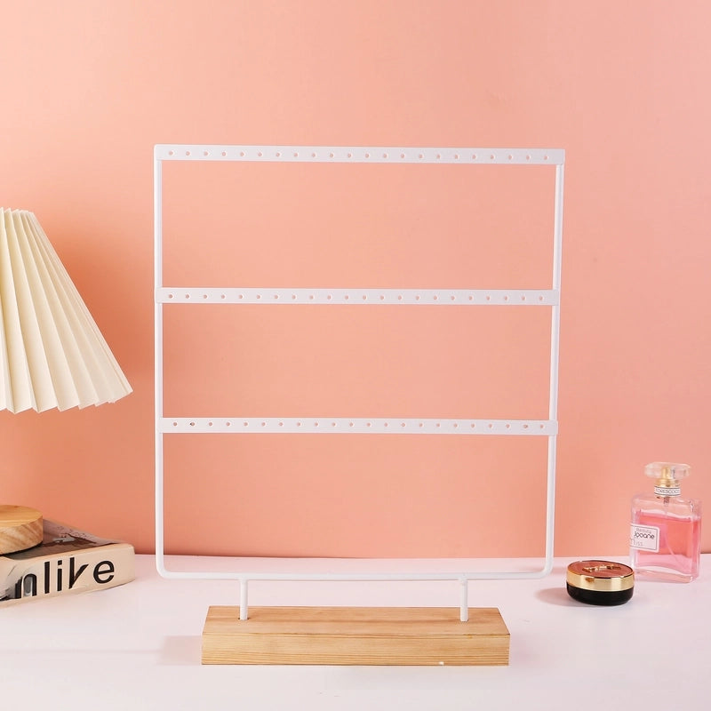 Hot Selling Jewelry Rack Earrings Display Stand Removable Wooden Bottom Earrings Jewelry Earrings Storage Rack