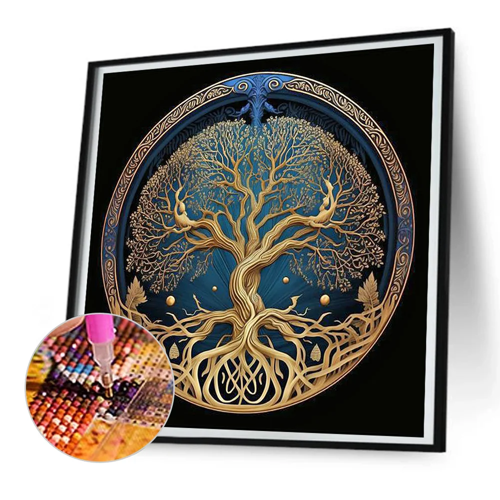 2pcs Diamond Painting - Full Round Drill - Life Tree(Canvas|30*30cm)