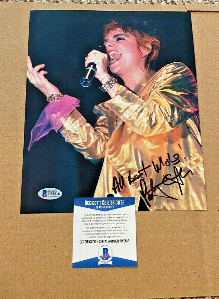 PATTY SMYTH SIGNED SCANDAL 8X10 MUSIC Photo Poster painting BECKETT CERTIFIED