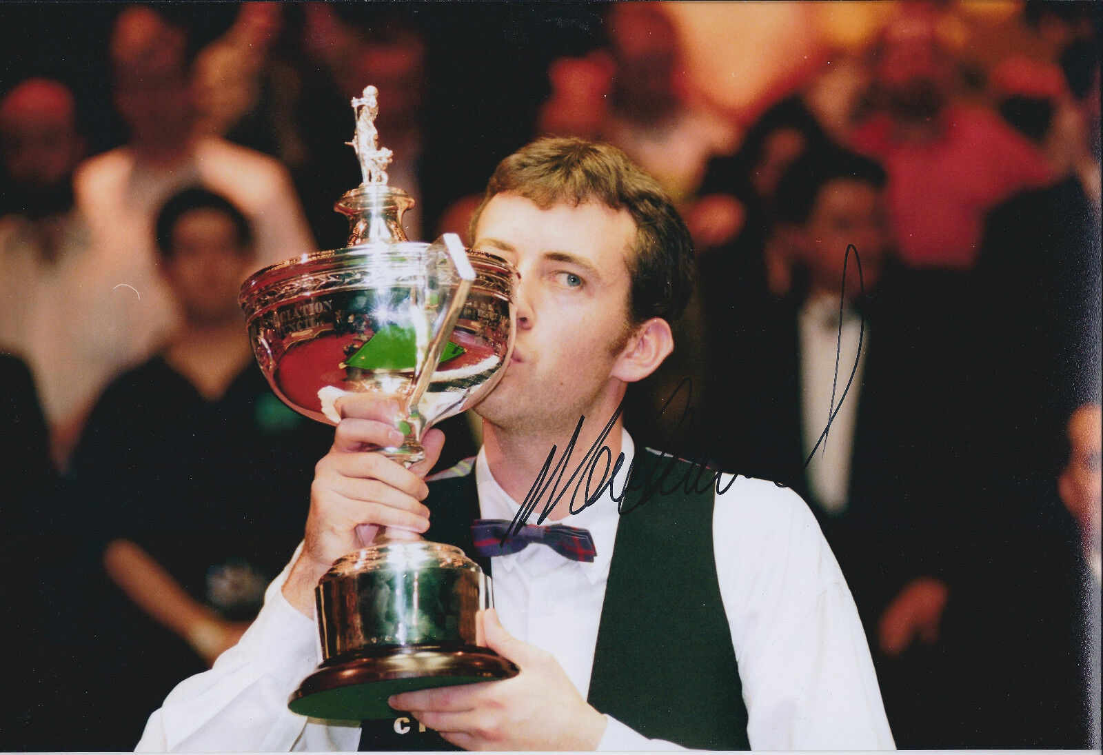 Mark WILLIAMS SIGNED 12x8 Photo Poster painting Autograph COA AFTAL 2003 World Snooker Crucible