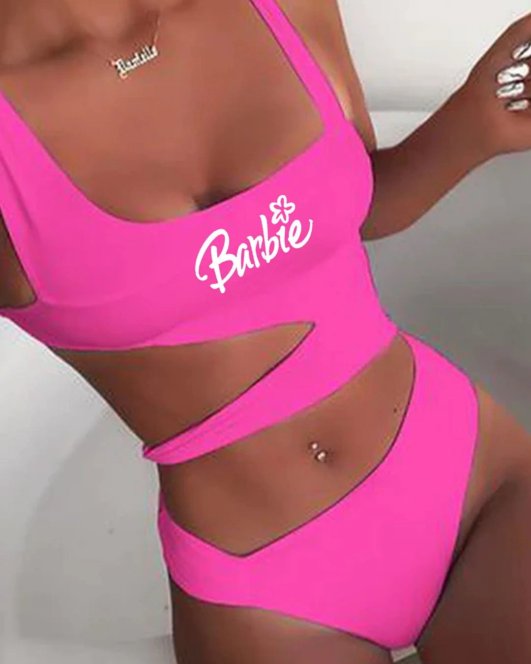 Barbie Gir Fashion Sexy One-piece Swimsuit 
