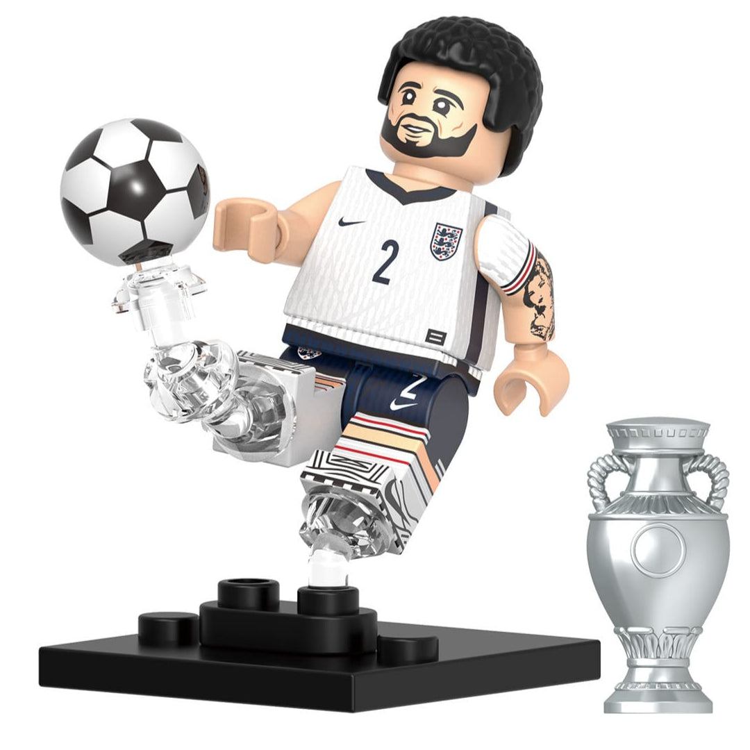 Kyle Walker (England) Custom Football Player Minifigure Minifigure Bricks monstertoys