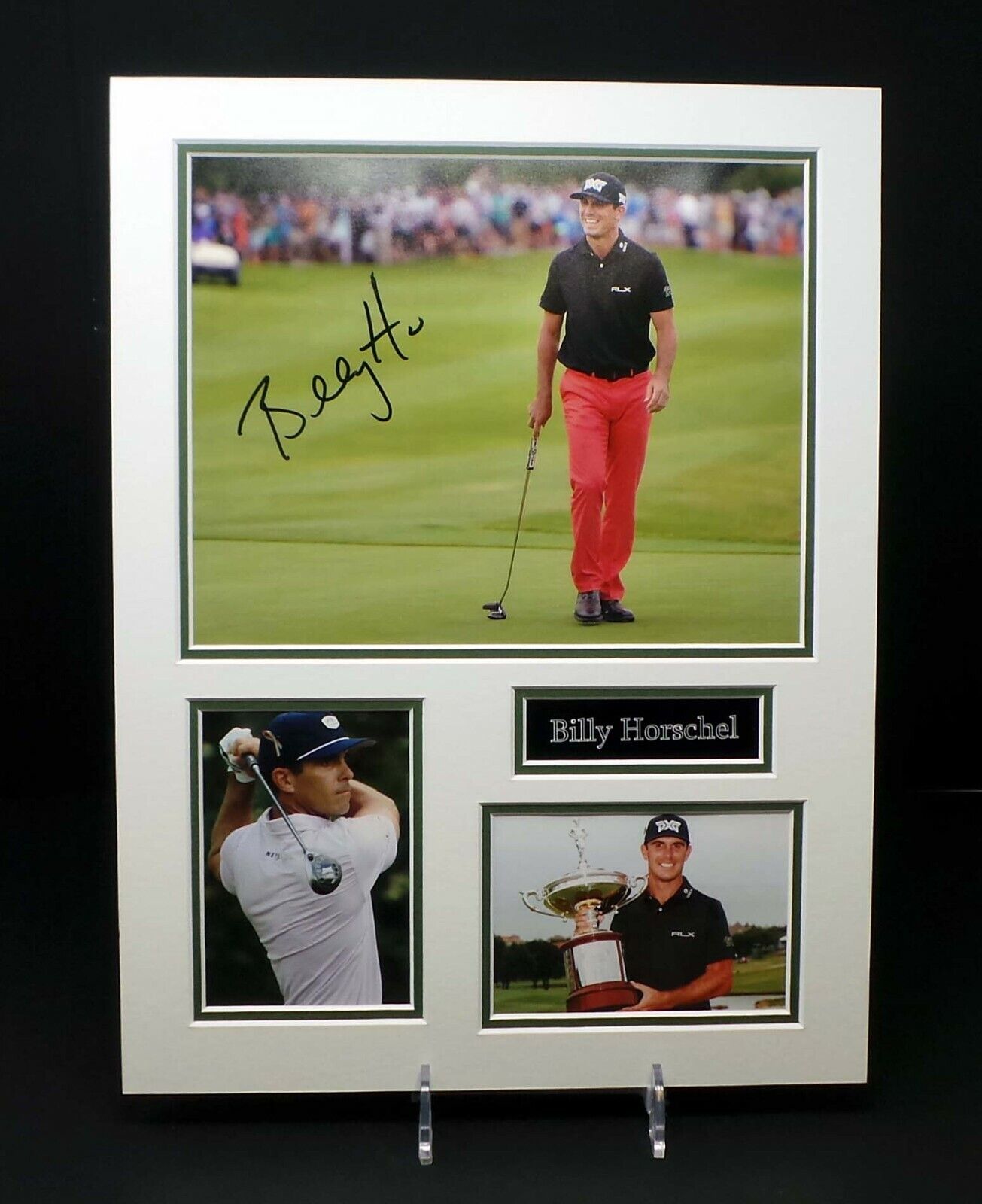 Billy HORSCHEL Signed Mounted Golf Photo Poster painting Display AFTAL RD COA US PGA