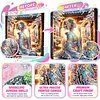 5D DIY Diamond Art Painting Kit Partial Drill(Sakura Pavilion Beauty)