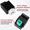 GREHUA Ignition Coil Starter Solenoid Voltage Regulator CDI Compatible with Tao tao Coolster 125cc 110cc 90cc Kazuma Baja Chinese ATV Quad 4 Wheeler SSR Lifan CRF70 4 Stroke Go Kart Dirt Bike Parts