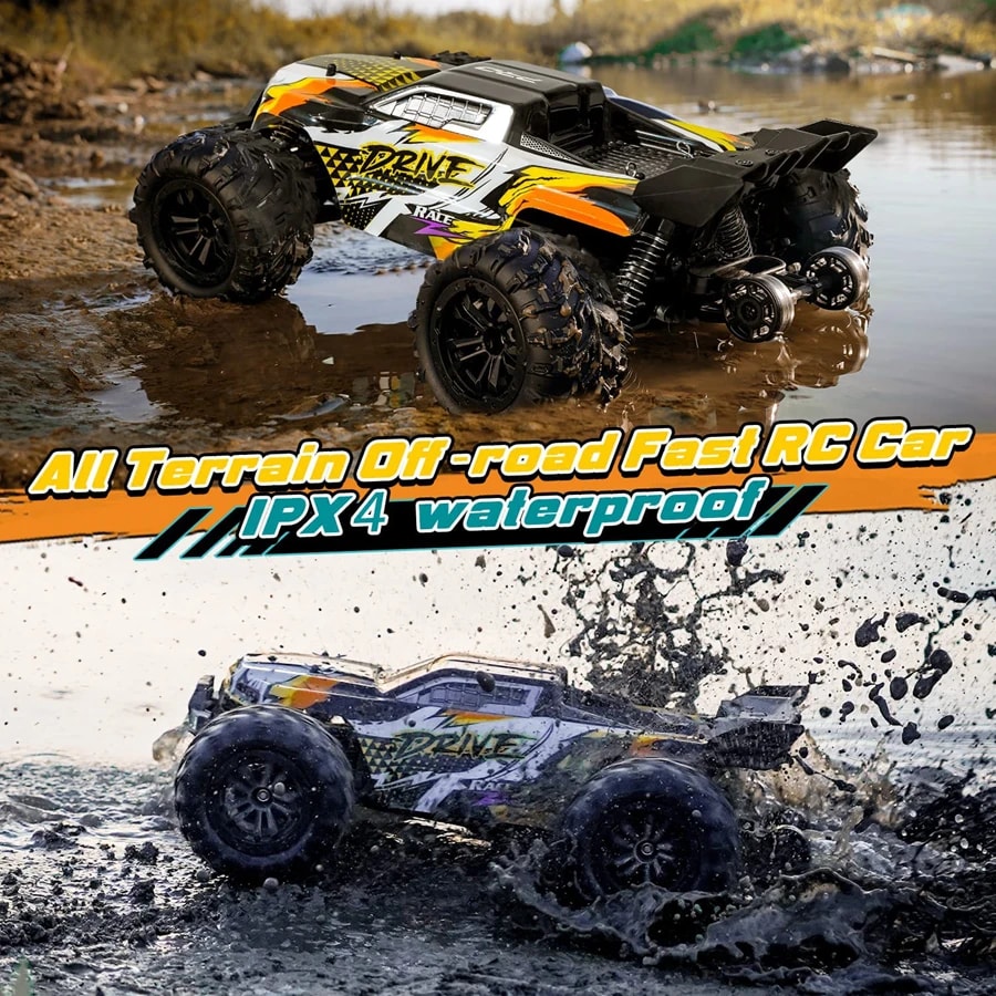 Tegooe 116 Scale High Speed RC Off-Road Racing Truck - 4WD Remote Control Toy