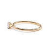 14K Yellow Gold Heart Cut Lab Diamond 3 Prong Basket Setting Slim Band Solitaire Ring
