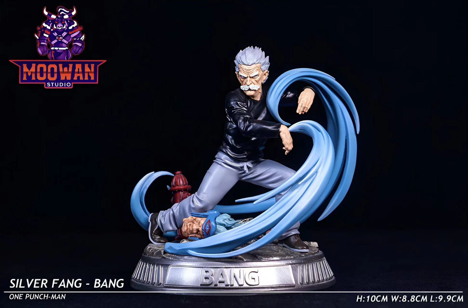 PRE-ORDER MOOWAN Studio - One punch man - MWS05 Silver Fang-Bang Statue(GK)-