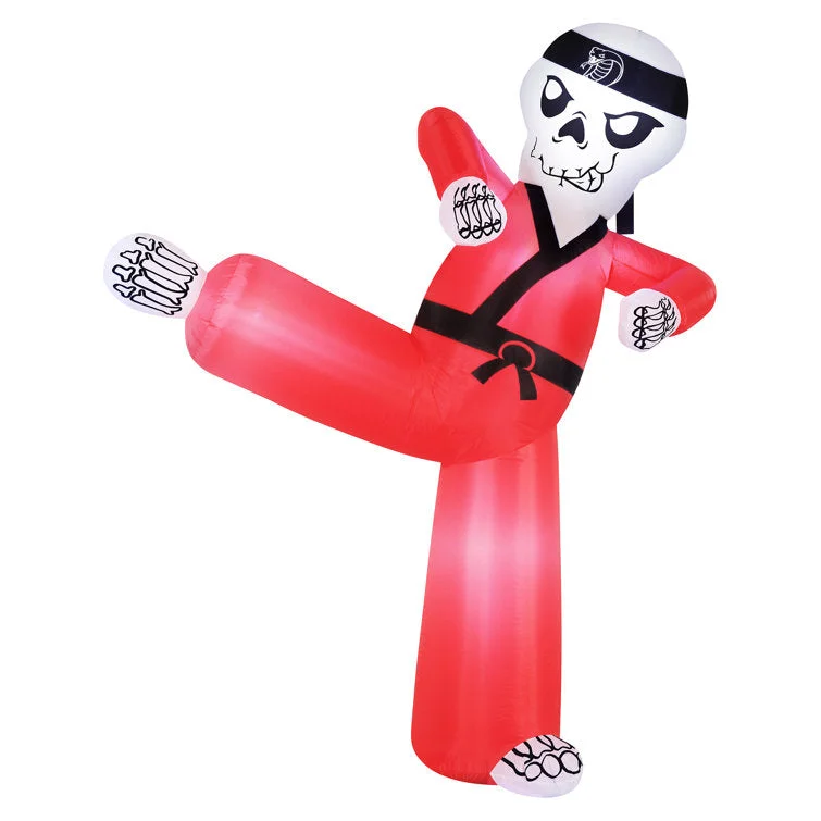 Kung Fu Skeleton Halloween Inflatable