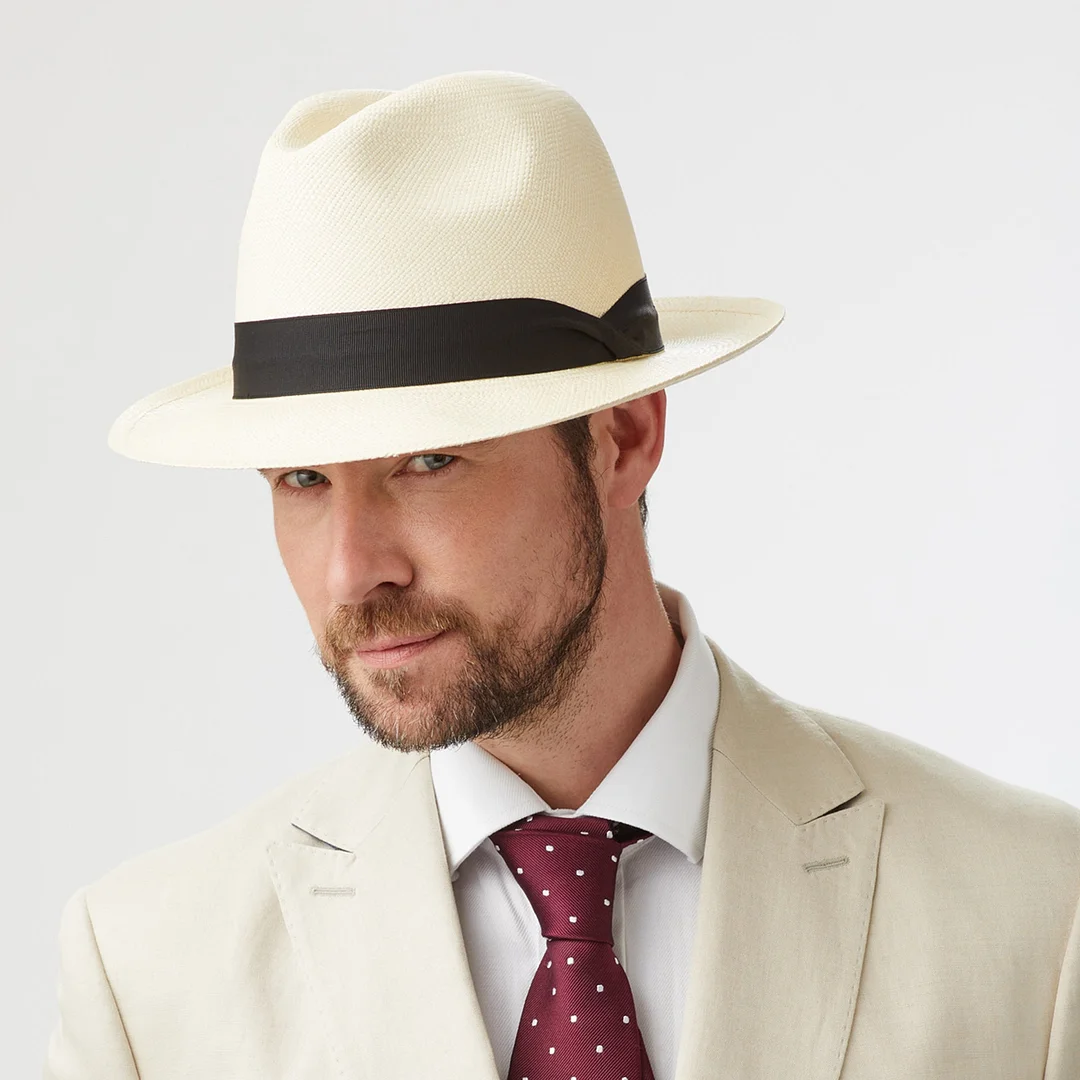 Can be rolls up for packing-CLASSIC PANAMA HAT-FREE SHIPPING