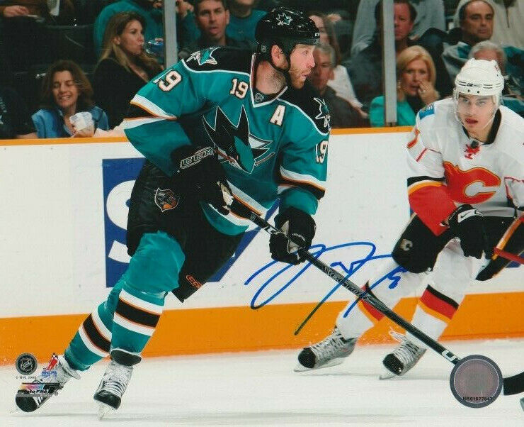 JOE THORNTON SIGNED SAN JOSE SHARKS 8x10 Photo Poster painting #4 Autograph