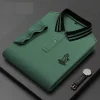 2023new cotton breathable embroidered polo shirt