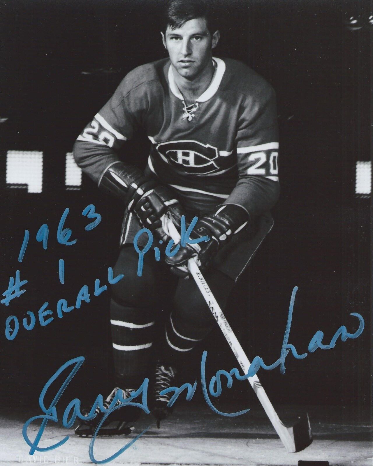 Garry Monahan Signed 8x10 Photo Poster painting Montreal Canadiens 1st Overall Autographed COA