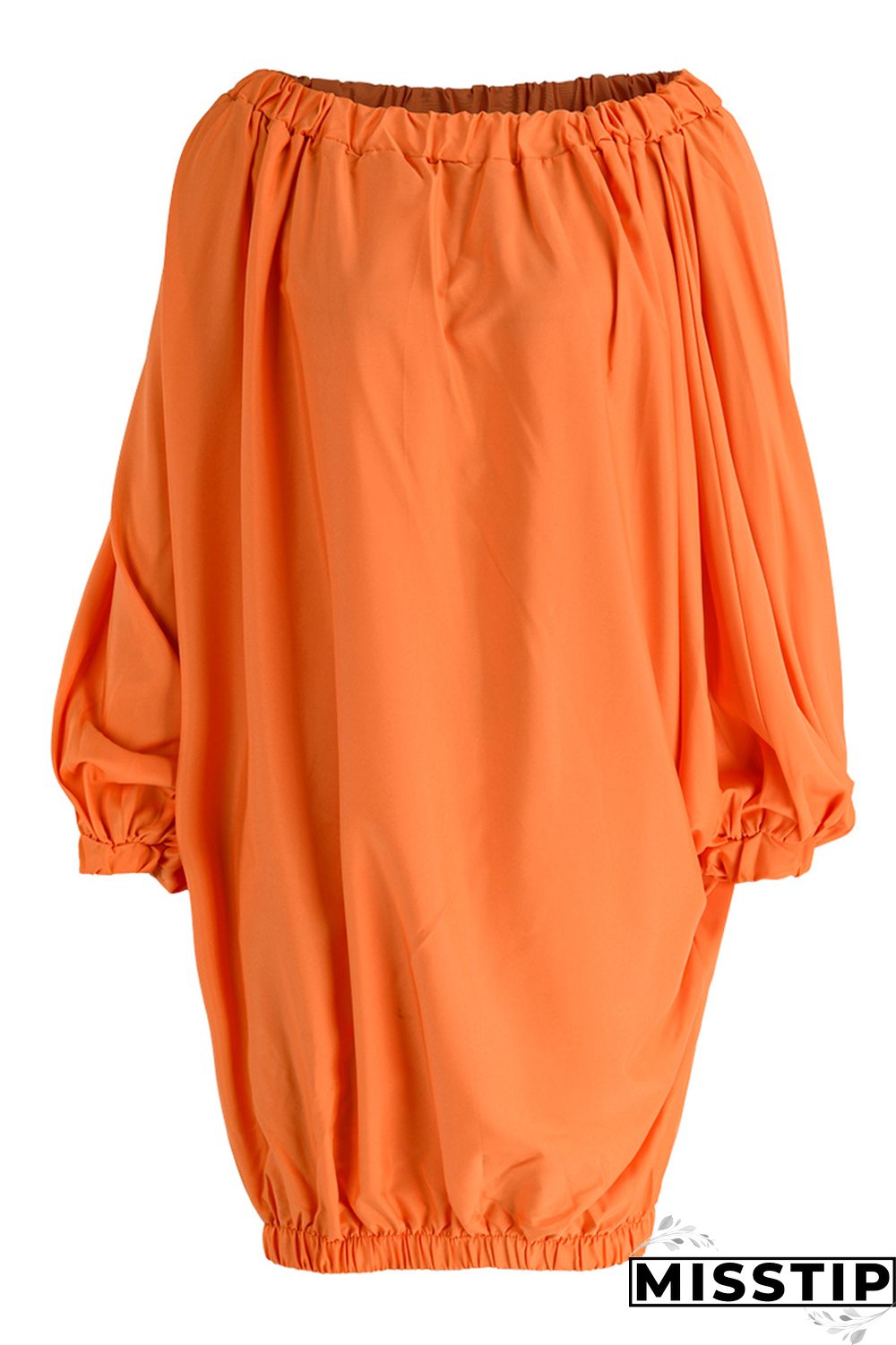 Pink Sexy Casual Solid Backless Off the Shoulder Long Sleeve Dresses
