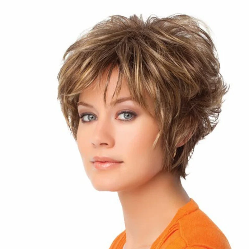 Fashion Short Curly Hair Chemical Fiber Headgear