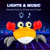 Children's electric automatic induction crab toy can crawl intelligent obstacle avoidance cartoon small toy