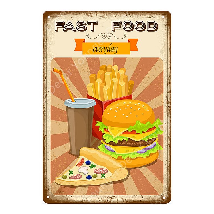 【20*30cm/30*40cm】Breakfast Lunch - Vintage Tin Signs/Wooden Signs