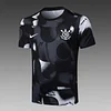 2025/2026 Corinthians pre-match training Black Inkjet Shirt+Shorts 1:1 Thai Quality
