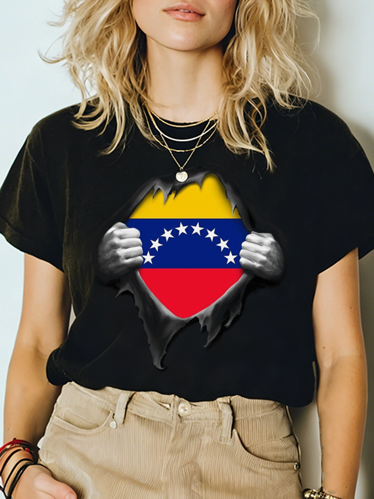 Venezuela Flag Elements Women's Short Sleeve T-shirt artswardrobe