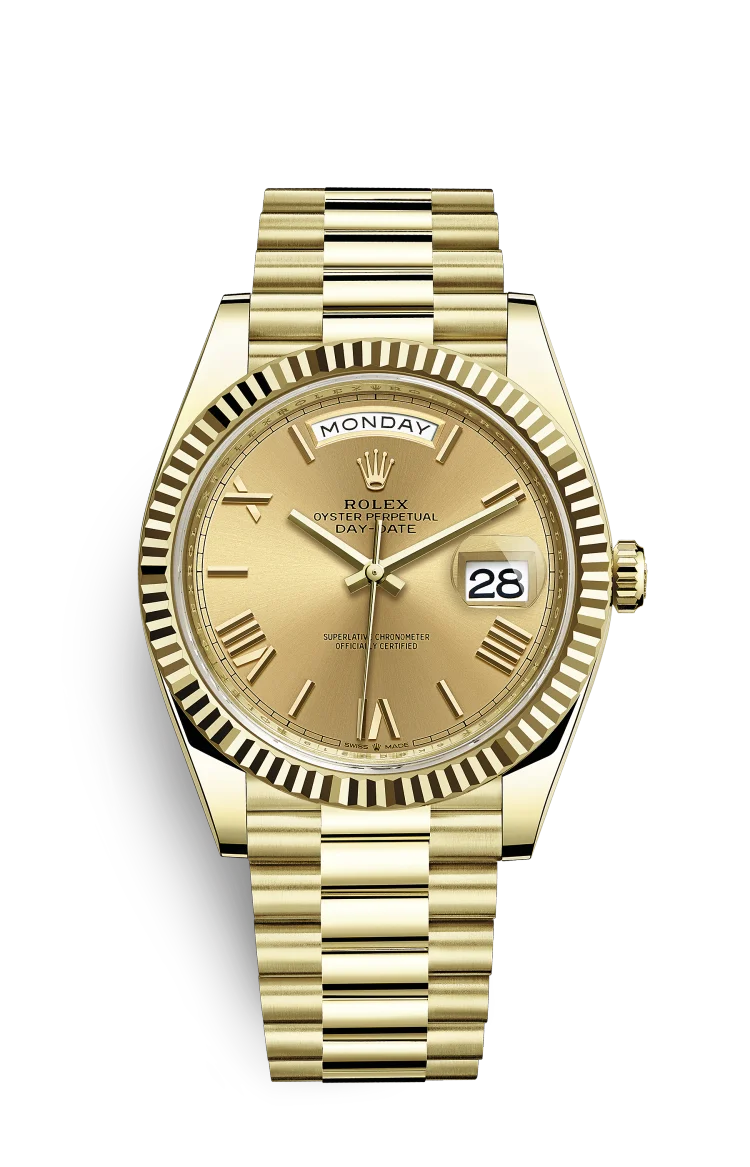 Rolex Day-Date Oyster 40 mm Yellow Gold Green Dial 228238