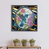 Colibri en Vitrail-Peinture Diamant Spéciale Partielle-30*30CM