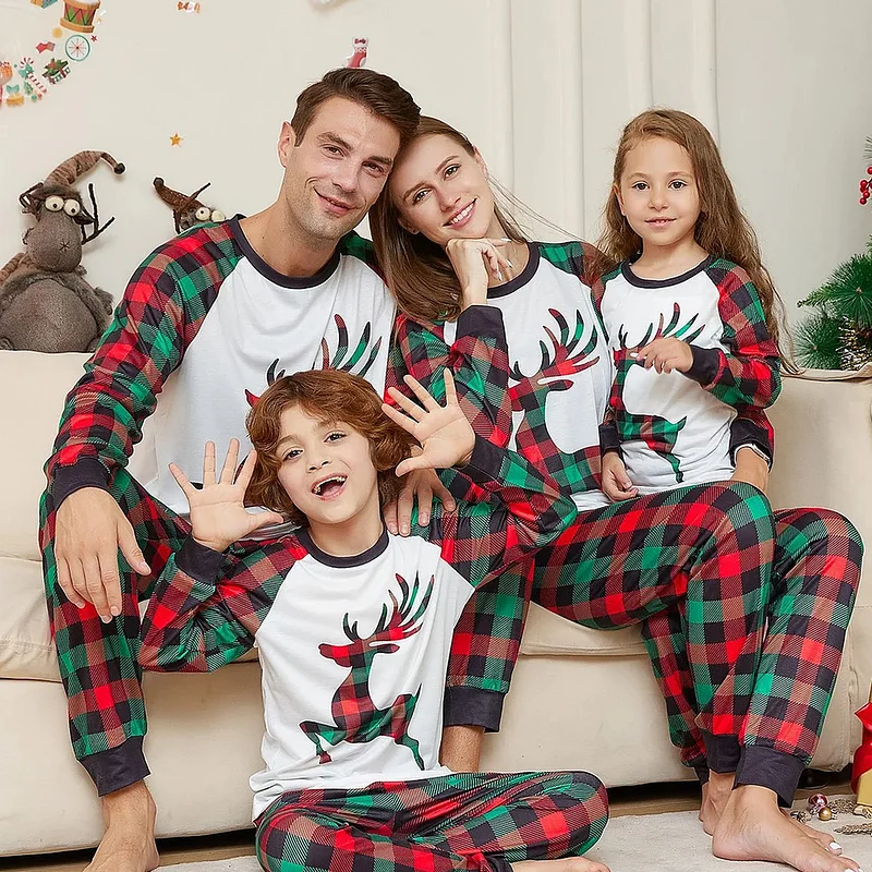 Family Matching Classic Plaid Pajama Set