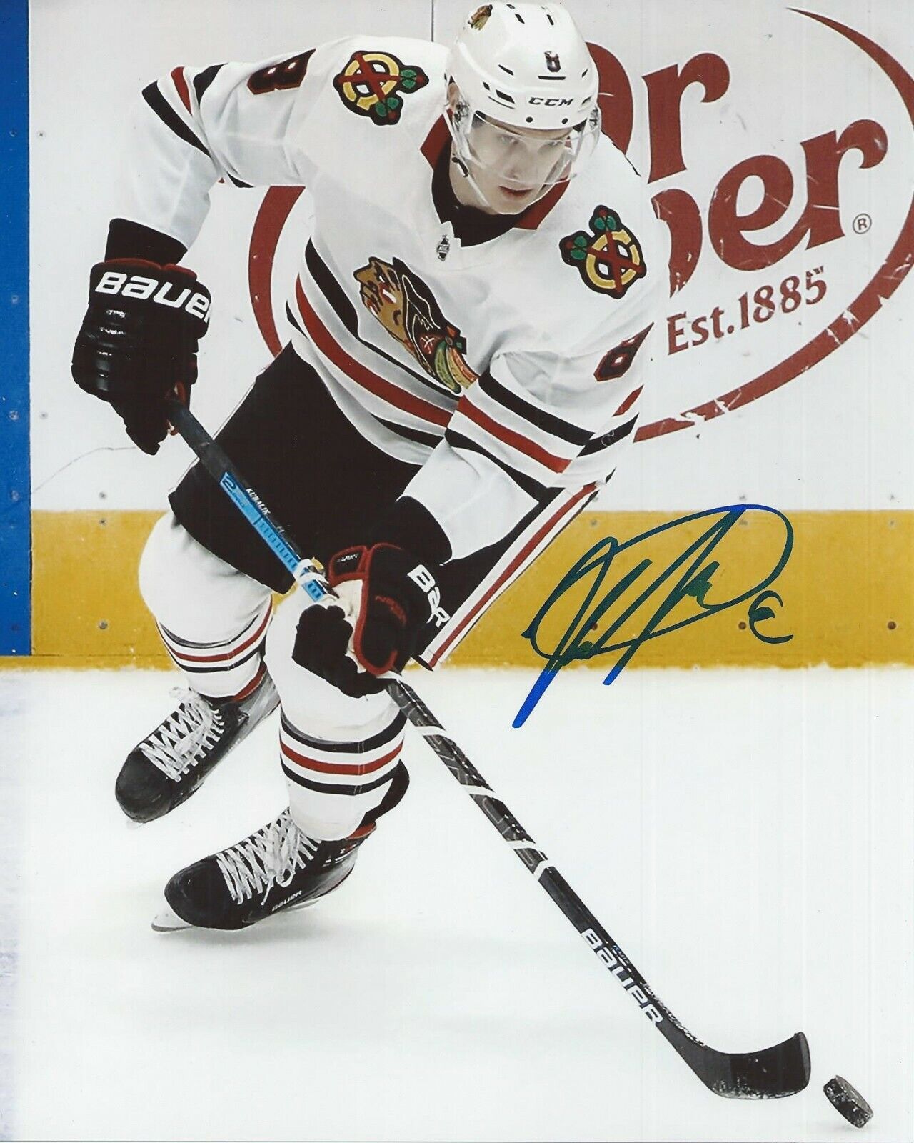 Dominik Kubalik Signed 8x10 Photo Poster painting Chicago Blackhawks Autographed COA