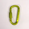 High quality bold 8CM D-shaped aluminum alloy carabiner with lock, quick hanging nut buckle