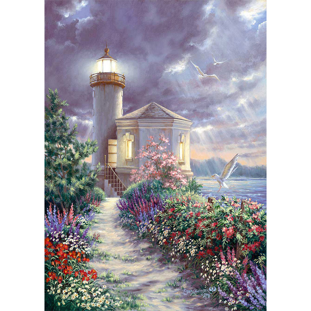 

(Multi-Size) Lighthouse - Round/Square Drill Diamond Painting - 30*40CM, Round diamond, 501 Original