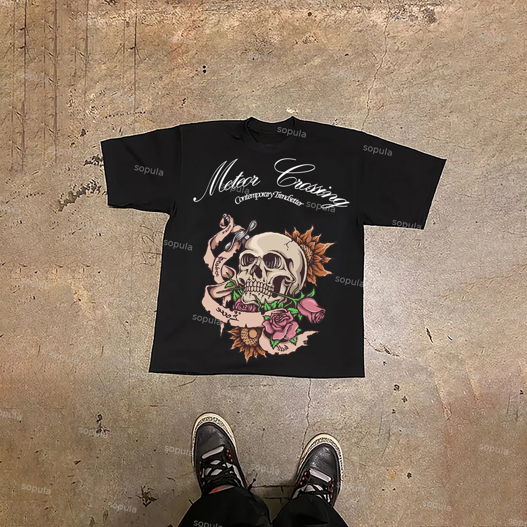 Sopula Vintage Christian Audigier Ed Hardy Made In Usa Print Cotton T-Shirt - Sopula ｜Premium Graphic Tees & Graphic Streetwear