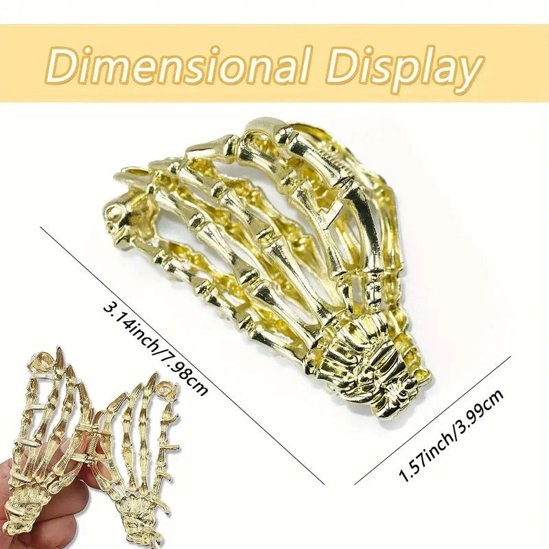 Halloween Elegant Lady Streetwear Women’s Bat Metal Plating Hair Claws