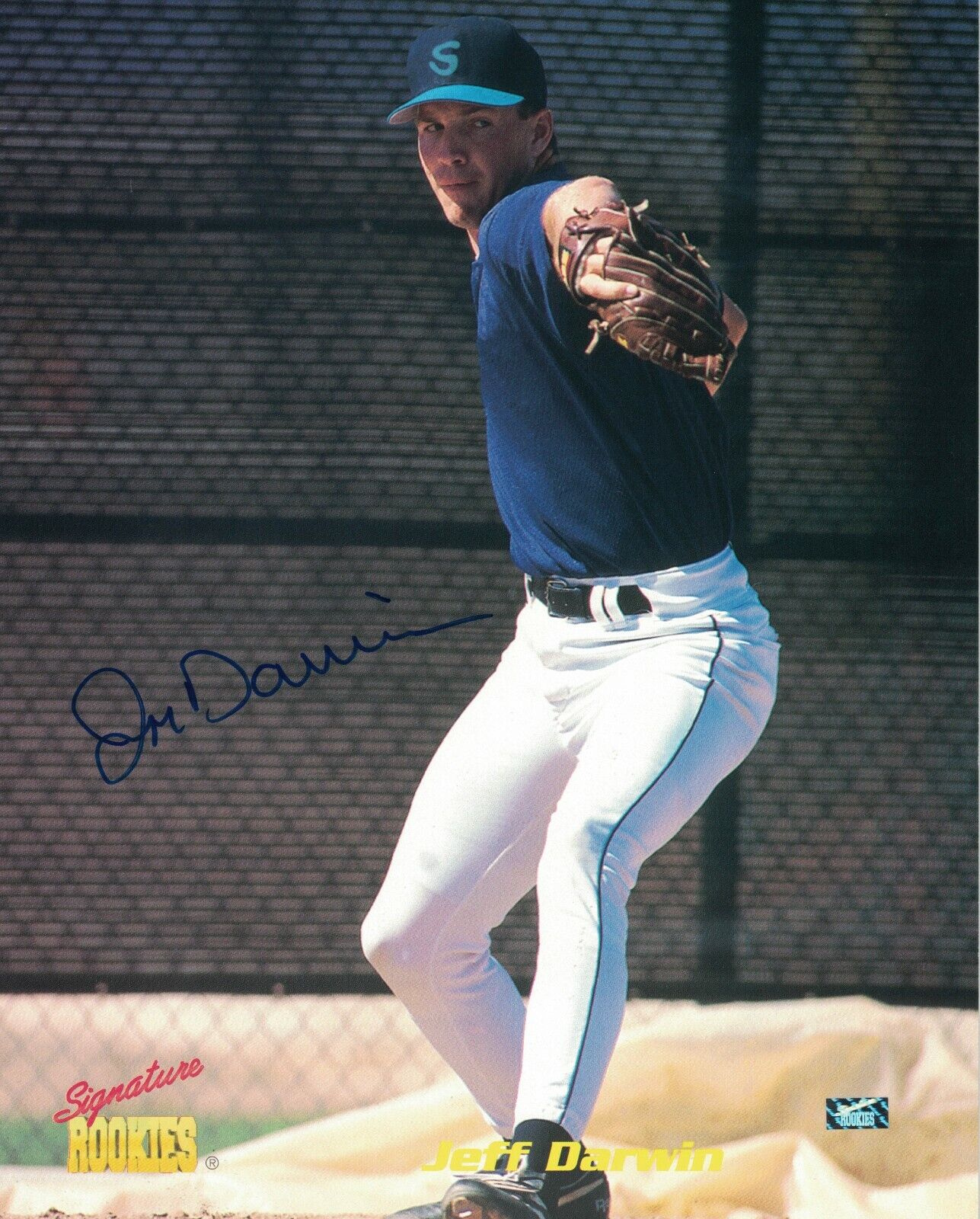 Jeff Darwin Signed Autographed 8x10 Photo Poster painting Seattle Mariners Signature Rookies