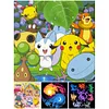 Pokémon-Peinture diamant rond complet-30*30cm