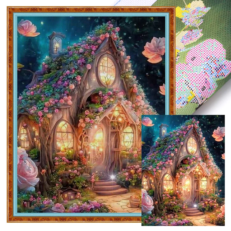 Beautiful Greenhouse - Printed Cross Stitch 11CT 40*55CM