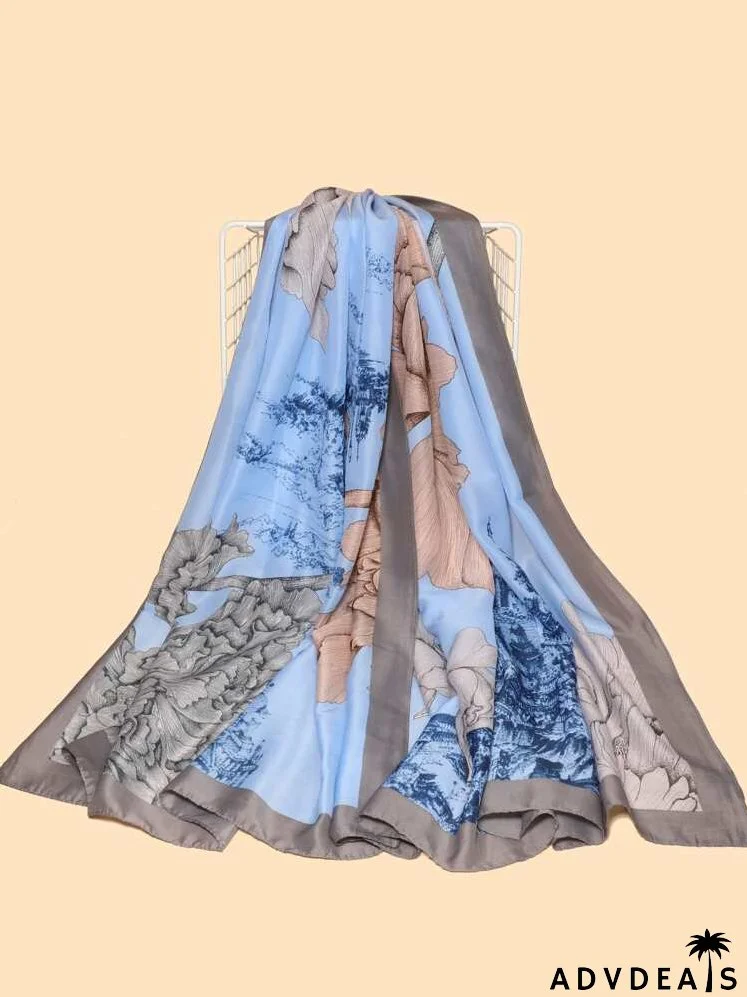 Flower Print Scarf