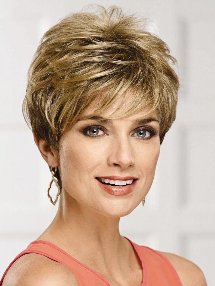 Olive Wigs Piecey Pixie Wig with Layers and Side-swept Bangs for Women