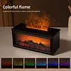 Fireplace Air Humidifier Waterless Auto-Off Aroma Diffuser for Home Decor Gift