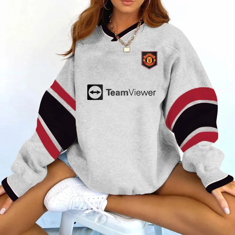 Women's Support MU Football Print Sweatshirt