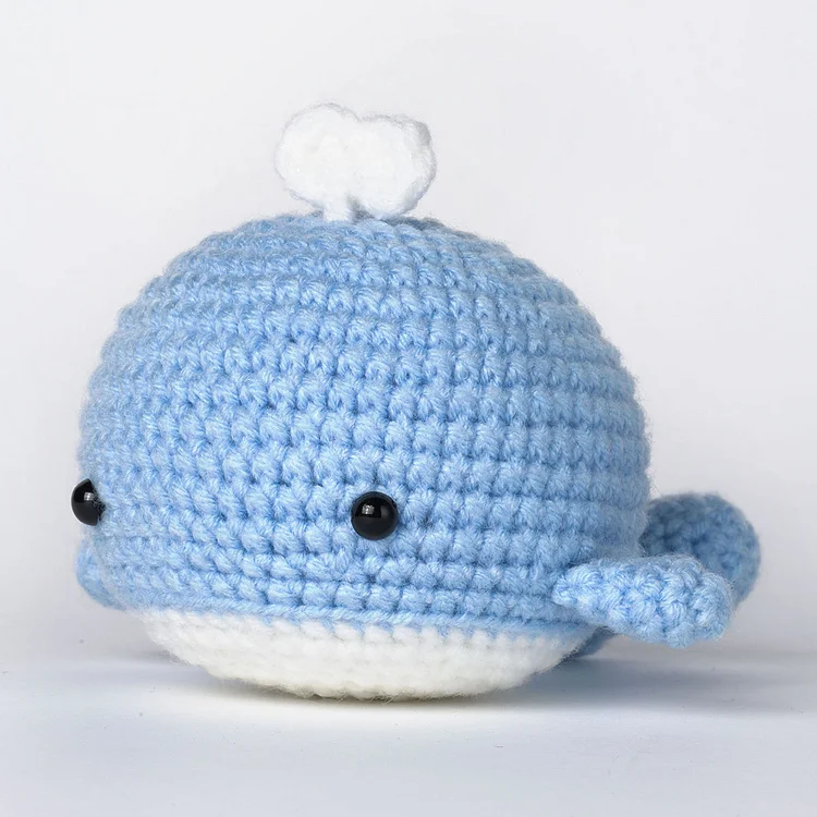 YarnSet - Crochet Kit For Beginners - Orange Whale