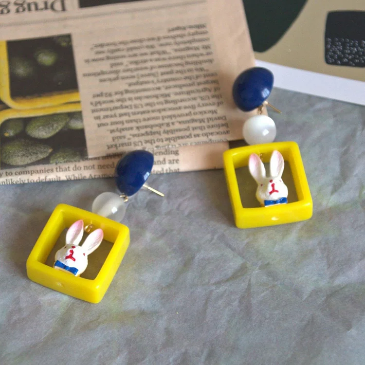 Exaggerated Fashion Bunny Earrings